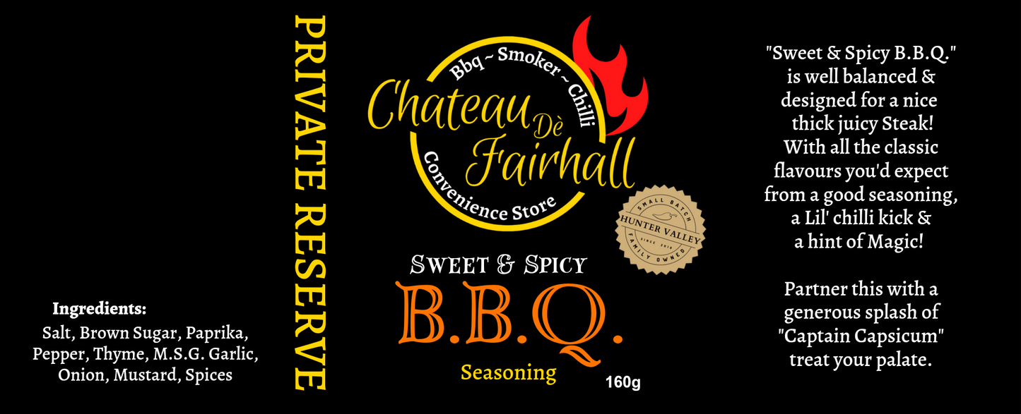Chateau Private Reserve Sweet & Spicy BBQ Seasoning 200g